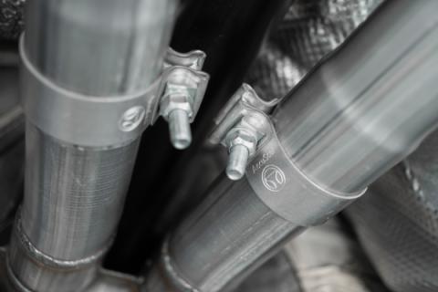 Kia 2.5 Inch Cat Back Exhaust System Dual Rear Exit For 18-21 Kia Stinger 3.3L RWD/AWD Armor Lite MBRP