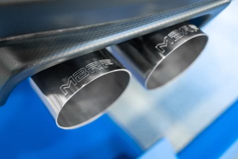 Armor Pro Subaru 3 Inch Cat Back Exhaust System Dual Split Rear-Quad Carbon Fiber Tips For 11-21 Subaru Impreza WRX MBRP