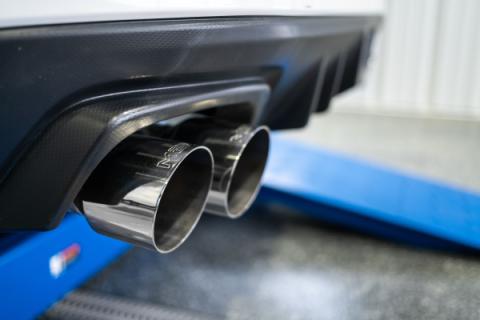 Armor Pro Subaru 2.5 Inch Axle Back Dual Split Rear-Quad Tips For 11-21 Subaru Impreza WRX MBRP