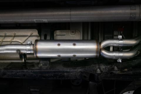 Cat Back Exhaust System Dual Split Rear Black Coated For 19-24 RAM Hemi 1500 5.7L Crew/Quad Cab MBRP