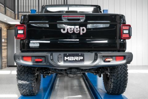 21-23 Jeep Gladiator Armor Plus Series T409 Stainless Steel 3 Inch Filter Back Rear Turn Down Exhaust System MBRP