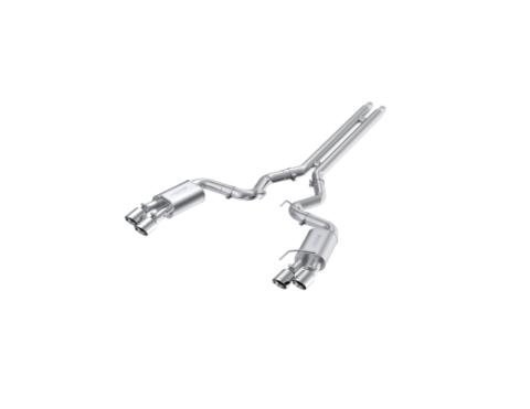 3 Inch Cat Back Exhaust System For 18-23 Ford Mustang GT 5.0L With Quad 4 Inch Dual Wall Tips Street Version T304 Stainless Steel MBRP