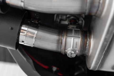 MBRP 3 Inch Cat-Back Active Exhaust With Carbon Fiber Tips Armor Pro Series For 18-23 Ford Mustang GT 5.0L MBRP