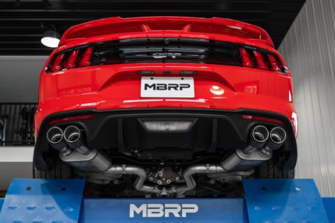 MBRP 3 Inch Cat-Back Active Exhaust With Carbon Fiber Tips Armor Pro Series For 18-23 Ford Mustang GT 5.0L MBRP
