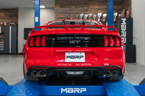 MBRP 3 Inch Cat-Back Active Exhaust With Carbon Fiber Tips Armor Pro Series For 18-23 Ford Mustang GT 5.0L MBRP