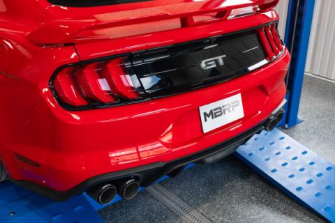 MBRP 3 Inch Cat-Back Active Exhaust With Carbon Fiber Tips Armor Pro Series For 18-23 Ford Mustang GT 5.0L MBRP
