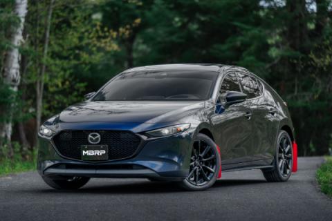 2019-2024 Mazda 3 Hatchback FWD/AWD 2.5/2.5T Armor Pro T304 Stainless Steel 2.5 Inch Axle-Back Dual Split Rear Street Profile MBRP