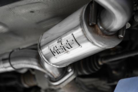 2019-2024 Mazda 3 Hatchback FWD/AWD 2.5/2.5T Armor Pro T304 Stainless Steel 2.5 Inch Axle-Back Dual Split Rear with Carbon Fiber Tips Street Profile MBRP