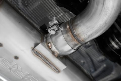 2022-Up Volkswagen Golf R MK8 T304 Stainless Steel 3 Inch Cat-Back 2.5 Inch Quad Rear Exit with Carbon Fiber Tips Active Exhaust MBRP