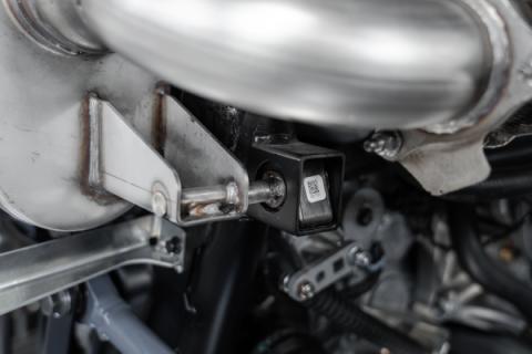 20-Up Polaris RZR PRO XP Slip-on Active Exhaust Dual Outlet with Carbon Fiber Tips Performance Series MBRP