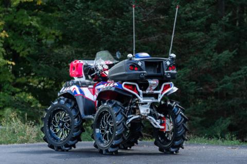 5 inch Single Slip-on Exhaust 11-Up Polaris Sportsman Performance Series MBRP