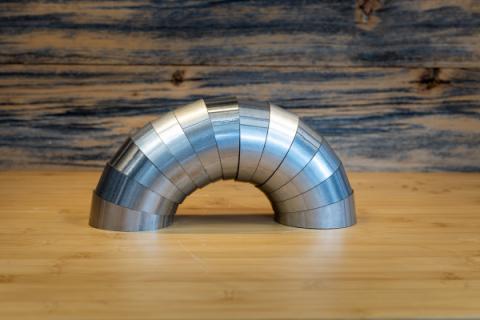 Universal T304 Stainless Steel 3 Inch Diameter 180 Degree Pie Cut Kit MBRP