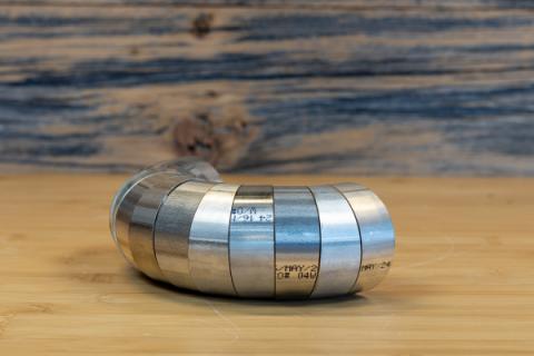 Universal T304 Stainless Steel 2.25 Inch Diameter 180 Degree Pie Cut Kit MBRP