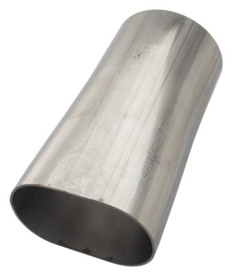 3 Inch Oval-to-Round Exhaust Transition 304 Stainless Steel Low-Profile Ground Clearance Pypes Performance Exhaust