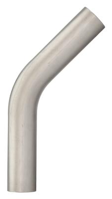 3 Inch Oval 45 Degree Vertical Exhaust Bend 304 Stainless Steel Low-Profile Ground Clearance Pypes Performance Exhaust