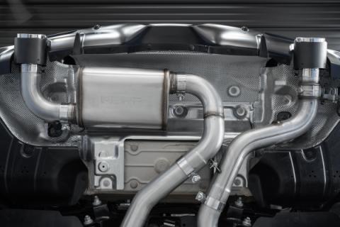 20-Up Toyota Supra T304 Stainless Steel 3 inch Cat-Back Dual Rear Outlet with Burnt End Tips 2 4.5 inch T305 Burnt End Tips Included MBRP