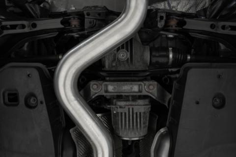 2023-Up Toyota Corolla GR 1.6L Armor Pro T304 Stainless Steel 3 Inch Cat-Back Dual Center Rear Exit with Carbon Fiber Tips MBRP