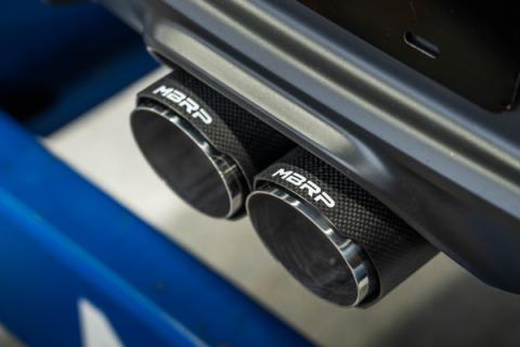 2023-Up Toyota Corolla GR 1.6L Armor Pro T304 Stainless Steel 3 Inch Cat-Back Dual Center Rear Exit with Carbon Fiber Tips MBRP