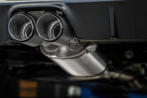 2023-Up Toyota Corolla GR 1.6L Armor Pro T304 Stainless Steel 3 Inch Cat-Back Dual Center Rear Exit with Carbon Fiber Tips MBRP