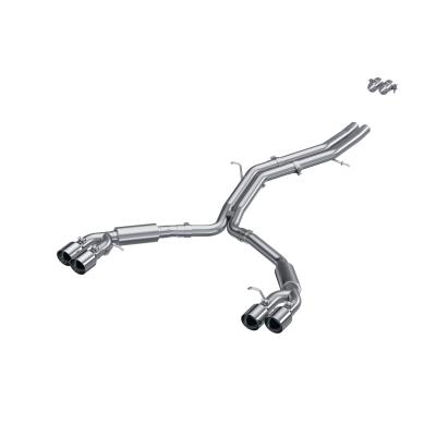 T304 Stainless Steel 2.5 Inch Resonator Back Dual Rear Quad Tips 18-Up Audi S5 Coupe/S4 Sedan MBRP