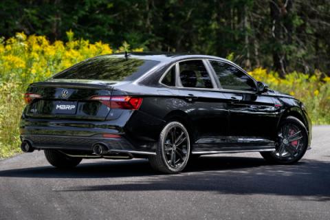 2022-Up Volkswagen Jetta GLI 2.0 TSI T304 Stainless Steel 3 Inch Cat-Back 2.5 Inch Dual Split Rear with Carbon Fiber Tips Street Profile MBRP