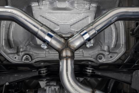 2022-Up Audi S3 Armor Pro 3 Inch Cat-Back Exhaust System with Quad Carbon Fiber Tips, Valve Delete MBRP
