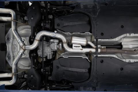 2022-Up Audi S3 Armor Pro 3 Inch Cat-Back Exhaust System with Quad Carbon Fiber Tips, Valve Delete MBRP