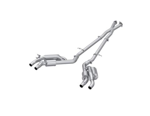 2022-2024 Kia Stinger 3.3L AWD/RWD 2.5 Inch Cat-Back Dual Split Rear Quad Outlet T304 Stainless Steel Active Exhaust MBRP