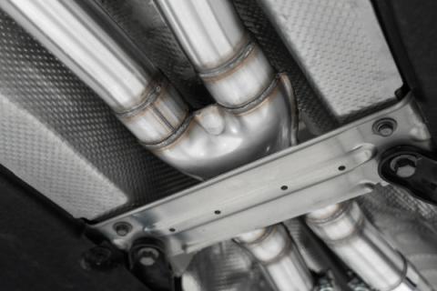 2022-2024 Kia Stinger 3.3L AWD/RWD 2.5 Inch Cat-Back Dual Split Rear Quad Outlet T304 Stainless Steel Active Exhaust MBRP