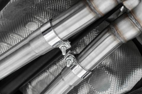 2022-2024 Kia Stinger 3.3L AWD/RWD 2.5 Inch Cat-Back Dual Split Rear Quad Outlet T304 Stainless Steel Active Exhaust MBRP