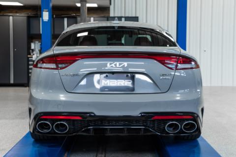 2022-2024 Kia Stinger 3.3L AWD/RWD 2.5 Inch Cat-Back Dual Split Rear Quad Outlet T304 Stainless Steel Active Exhaust MBRP
