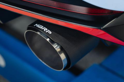 2022-2025 Hyundai Elantra N 2.0L Turbo Armor Pro T304 Stainless Steel 3 Inch Cat-Back Dual Split Rear with Carbon Fiber Tips Active MBRP