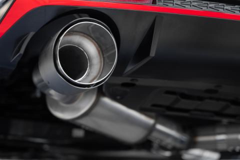 2022-2025 Hyundai Elantra N 2.0L Turbo Armor Pro T304 Stainless Steel 3 Inch Cat-Back Dual Split Rear with Carbon Fiber Tips Active MBRP