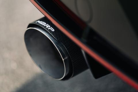 2022-2025 Hyundai Elantra N 2.0L Turbo Armor Pro T304 Stainless Steel 3 Inch Cat-Back Dual Split Rear with Carbon Fiber Tips Active MBRP