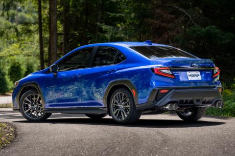 23-Up Subaru WRX 2.4L T304 Stainless Steel 3 Inch Cat-Back Dual Split Rear Quad Carbon Fiber Tips Race Profile MBRP