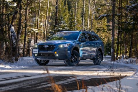 2020-up Subaru Outback XT and Wilderness 2.4L Turbo 2.5 Inch Axle-Back Dual Rear Turn Down T304 Stainless Steel MBRP