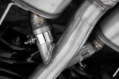 23-Up Honda Civic Type R 2.0L 3 Inch Cat-Back Exhaust System Armor Pro T304 Stainless Steel Triple Center Outlet with Carbon Fiber Tips Active Exhaust MBRP