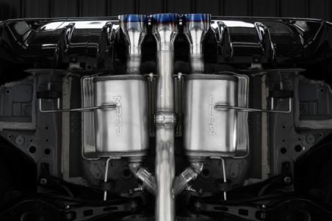 2024-up Acura Integra Type-S 2.0L 3 Inch Cat-Back Exhaust System, Armor Pro T304 Stainless Steel Triple Center Outlet with Burnt End Tips, Active Exhaust, MBRP