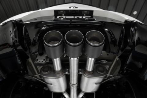 2024-up Acura Integra Type-S 2.0L 3 Inch Cat-Back Exhaust System, Armor Pro T304 Stainless Steel Triple Center Outlet with Carbon Fiber Tips, Active Exhaust, MBRP
