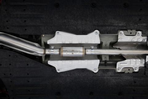 2022-Up Honda Civic Sport Touring 1.5L Turbo Hatchback Armor Lite 3 Inch Cat-Back 2.5 Inch Dual Split Rear with Quad Carbon Fiber Tips MBRP