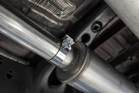 2019-Present Silverado/Sierra 1500 2.7L Black-Coated Aluminized Steel 3 Inch Cat-Back Single Side Exit Armor BLK MBRP