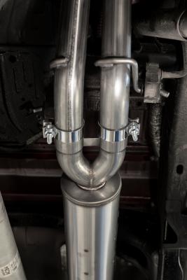 2019-2024 Silverado/Sierra 1500 2.7L Armor Lite Aluminized Steel 3 Inch Cat-Back, 2.5 Inch Dual Split Rear Exit MBRP