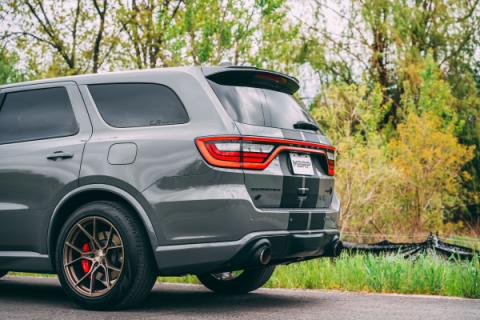 2018-Up Dodge Durango SRT SRT Hellcat 6.2L/6.4L Armor Pro T304 Stainless Steel 3 Inch Cat-Back Dual Rear Exit with Carbon Fiber Tips MBRP