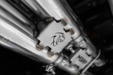 2021-24 RAM TRX T304 Stainless Steel 3 Inch Cat-Back Dual Split Rear with Carbon Fiber Tips Race Version Exhaust System MBRP