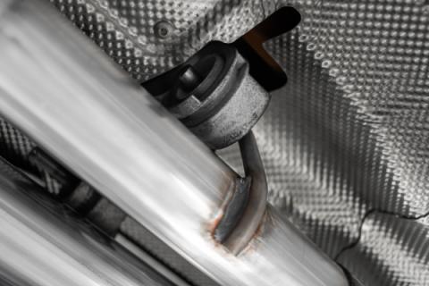 Cat-Back 2.5 inch Dual Rear Quad Tips Aluminized Steel 20-Up Explorer/Aviator MBRP