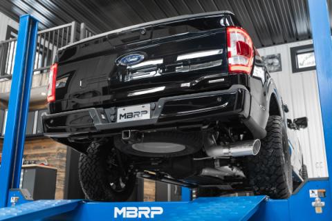 21-Up Ford F-150 4 Inch Cat Back Single Side Race version T409 Stainless Steel Exhaust System MBRP