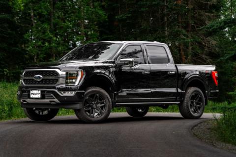 T304 Stainless Steel 3 Inch Resonator Back Single Side Exit 2021-Up Ford F-150 PowerBoost Hybrid 3.5L MBRP