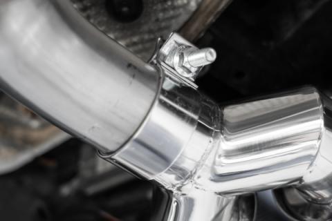 2014-2017 Audi SQ5 3.0T 2.5 Inch Axle-Back Dual Rear Exit T304 Stainless Steel with Quad Carbon Fiber Tips MBRP