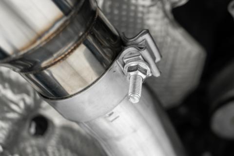 15-23 Dodge Challenger Aluminized Steel 3 Inch Dual Cat Back Quad Tips (Street Version) Exhaust System MBRP