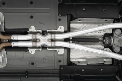 2015-2016 Dodge Challenger Aluminized Steel 3 Inch Dual Rear Cat-Back Quad Tips (Race Version) Exhaust System MBRP